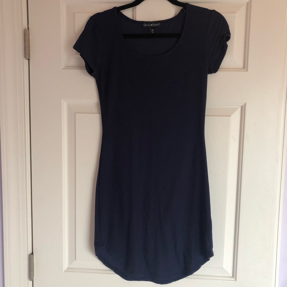 Soft navy T-shirt dress